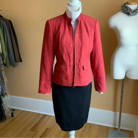 RENUAR Black Stretch Tailored Pencil Skirt Size 6 - Picture 11 of 11